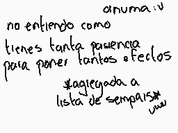 Drawn comment by Chiny UwU
"anuma:v no entiendo como tienes tanta pasencia para poner tantos efectos tagiegada a lista de sempaixa"