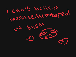 Drawn comment by L1zz13_McG
"i can't believe you all remembered me bysm"