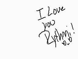 Drawn comment by ♪cantelope
"I Love you Rhythm!"
