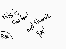 Drawn comment by AzuelZorro
"this is cool too! and thank ya!"