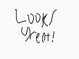 Drawn comment by AldaLog
"Looks great!"