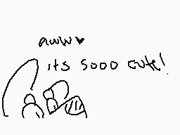 Drawn comment by Mythical.W
"awww its sooo cute!"