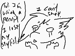 Drawn comment by Fox Girl
"I can't so why? using a penalty I lost my key"