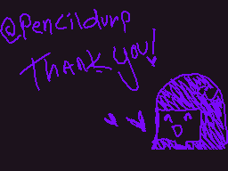 Drawn comment by Heather
"@Pencildrup Thank you!"