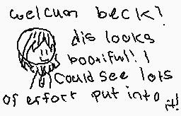Drawn comment by LUNA