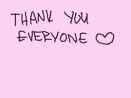 Drawn comment by elh
"THANK YOU EVERYONE"