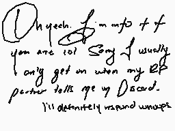 Drawn comment by Katsu-Kei
"Oh yeah. I'm not if you are too. Sorry I usually long get on when my partner tells me my Oscar. I'll definitely wound wraps."