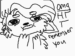 Drawn comment by Hadley
"OMG HIT remember you"