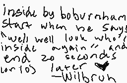 Ritad kommentar från Wilbruh