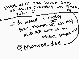 Drawn comment by Monroe Doe