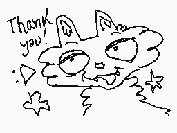 Drawn comment by donutwolf?
"Thank you"