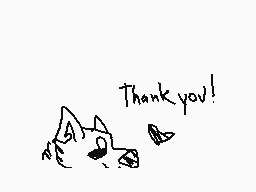 Drawn comment by pluto lion
"Thank you!"