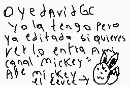 Drawn comment by Mickey