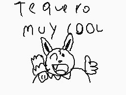 Drawn comment by Mickey
"Te quiero muy cool"