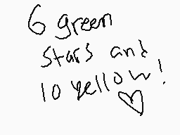Drawn comment by cookie☆fox
"6 green stars and 10 yellow!"