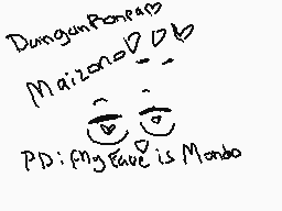 Drawn comment by Greg
"DenganPapan Maizone~o_o PD: fing love is Mondo"