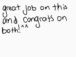 Drawn comment by Phóstar★DP
"great job on this and congrats on both!^^"