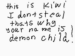 Drawn comment by Kiwi