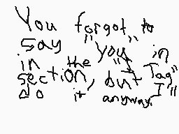 Drawn comment by ☆Ⓐntんony★ツ