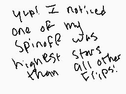 Drawn comment by ian smith
"Yup! I noticed one of my Spinoff was highest stars than all other Crisps."