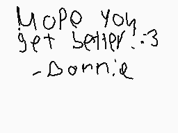 Drawn comment by Bonnie