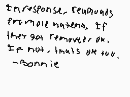 Comentario dibujado por Bonnie