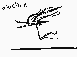 Drawn comment by dermo
"ouchie"