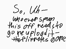 Drawn comment by ViolentVin