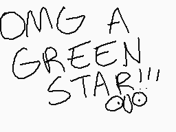 Drawn comment by Wogfan101☆
"OMG A GREEN STAR!!"