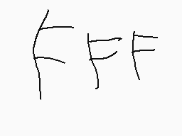 Drawn comment by a
"F F F"