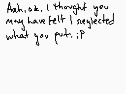 Drawn comment by Draco♠