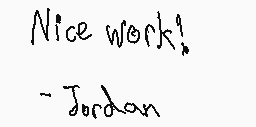 Drawn comment by Jordan