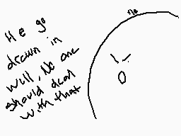 Drawn comment by Kevin
"He go down in will. We are should don't with this!"