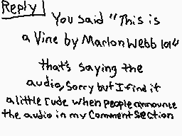 Drawn comment by MⒶcho