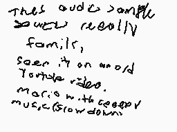 Drawn comment by HawksGamer
"This audio sample does really families, soer it on word Youtube video. Marcis with keepy music slowdown."
