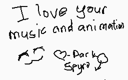 Drawn comment by Dark Spyro