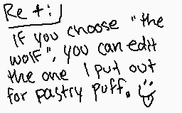 Drawn comment by Pugzy