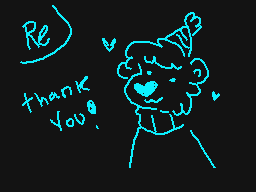 Drawn comment by DitzyDoo♥
"Re) thank you!"