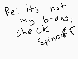 Drawn comment by Ronman®
"Re: its not my b-day check spinoff"