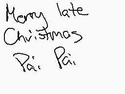 Drawn comment by Red にing
"Merry late Christmas Pai Pai"