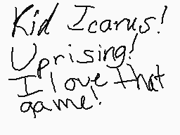 Drawn comment by Mr.Remmy
"Kid Icarus! Uprising! I love that game."