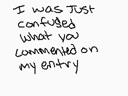 Drawn comment by こynder