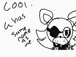 Drawn comment by Foxy