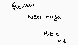 ζωγραφισμενο σχολιο του χρηστη Neon Ninja