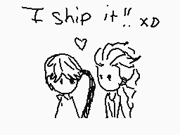 Drawn comment by ♥さんエリカ♥
"I ship it! XD"