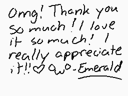 Drawn comment by Emerald