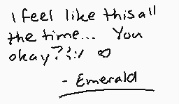 Drawn comment by Emerald