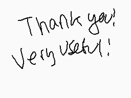 Drawn comment by Marian/Am
"Thank you! Very useful!"