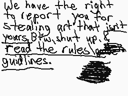 Drawn comment by Lust!Sans