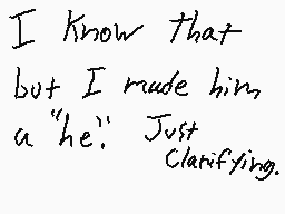 Drawn comment by Kenny